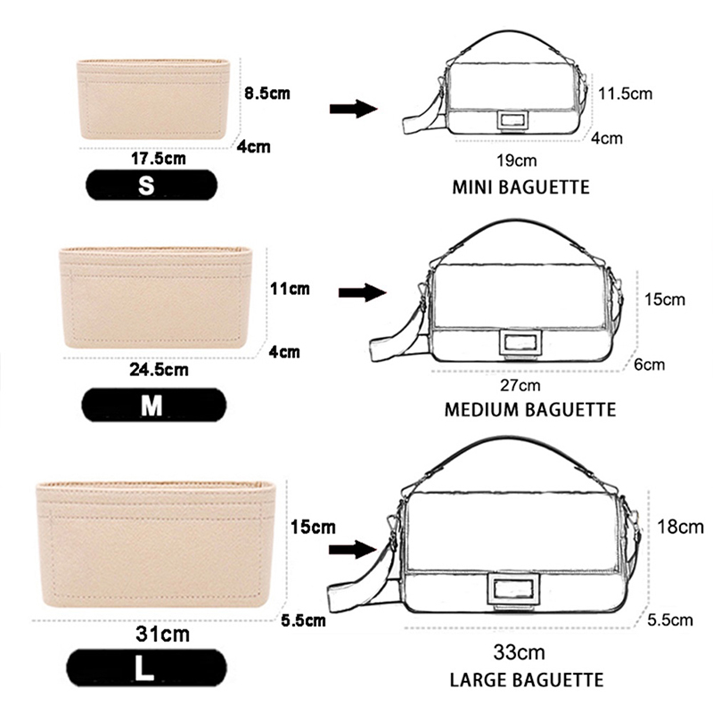 1PC Felt Insert Bag Organizer, - огляд і ціна Backpack Insert Organizer